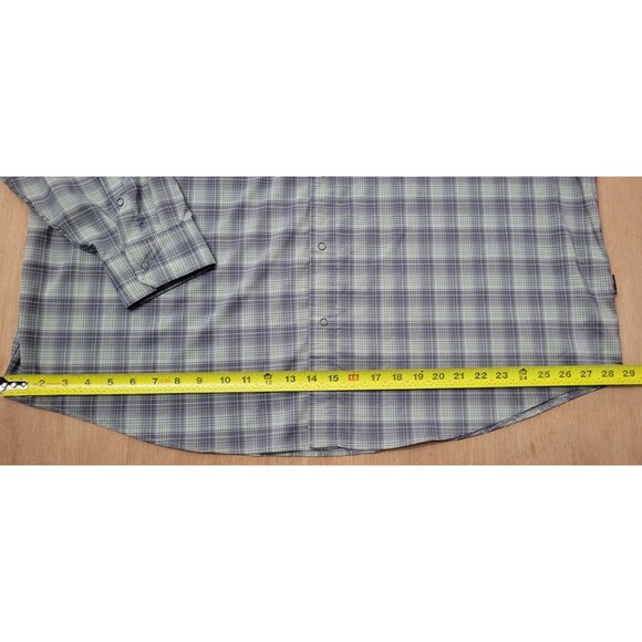 Swiss Tech SM29Y082B Long Sleeve Button Up Men's Size 3XL Green Plaid Shirt - Picture 10 of 11